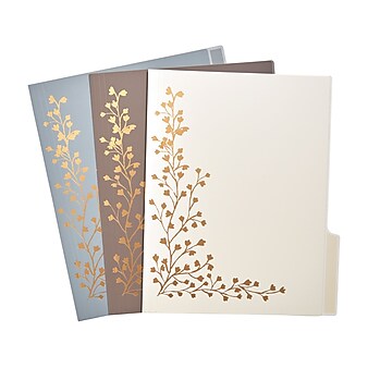Martha Stewart Set of 6 Vine File Folders (MS102R)