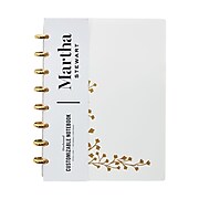 Martha Stewart Gold Vine Poly Junior Discbound Notebook (MS102G)
