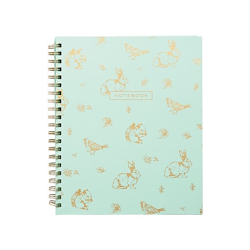 Martha Stewart Mint Bunny Deluxe 1 Subject Notebook (MS101Y) at Staples