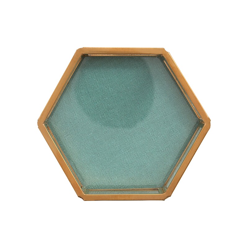 Martha Stewart Linen Desk Organizer, Gold (MS101D) image 1
