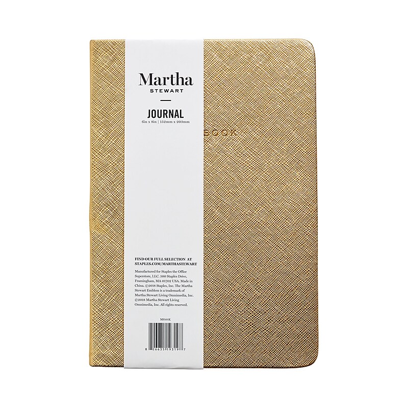 Martha Stewart Gold Journal (MS101K) image 1