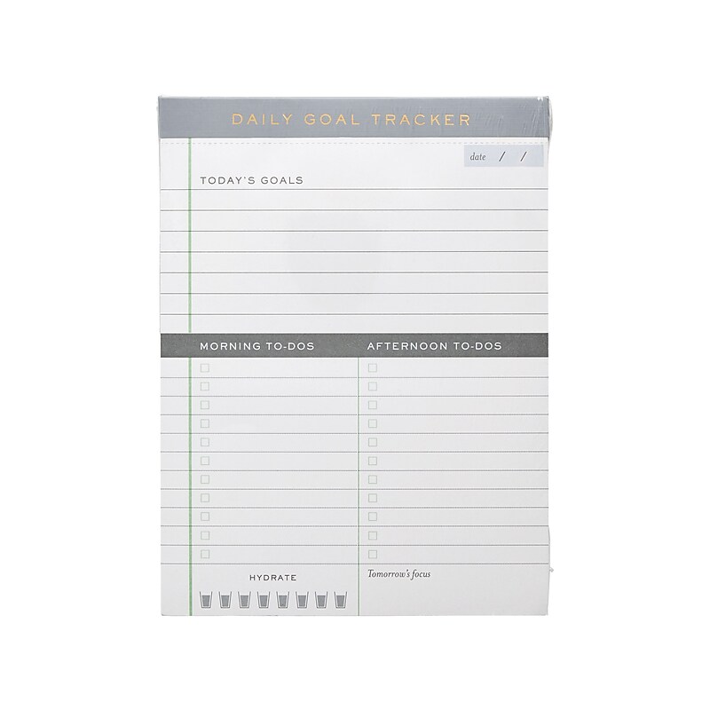 Martha Stewart Daily Goals Tracker Pad (MS101S) image 1
