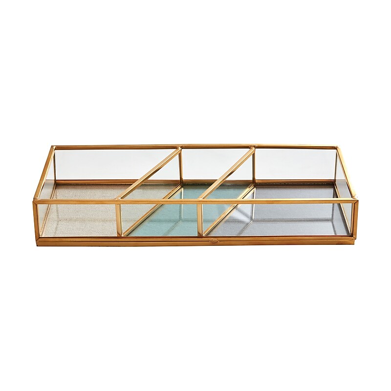 Martha Stewart Linen Deluxe Desk Organizer (MS101C) image 1