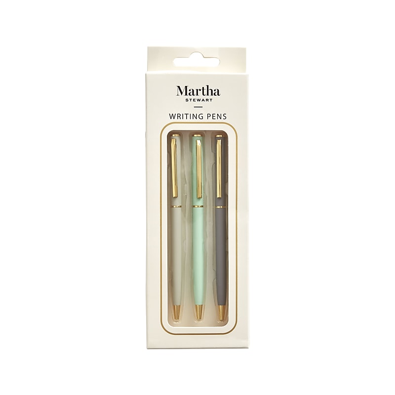 Martha Stewart Pens Gift Set, Medium Point, Black Ink, 3/Set (MS101G) image 1