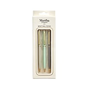 Martha Stewart Pens Gift Set, Medium Point, Black Ink, 3/Set (MS101G)