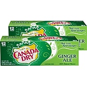 Canada Dry Ginger Ale Soda, 12 oz., 24/Carton (00078000152166)