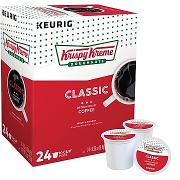 Krispy Kreme Classic Coffee Keurig® K-Cup® Pods, Medium Roast, 24/Box (06110)