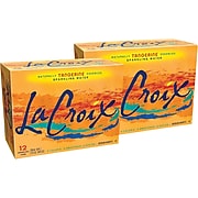 LaCroix Tangerine Sparkling Water, 12 oz., 24/Carton (40106)