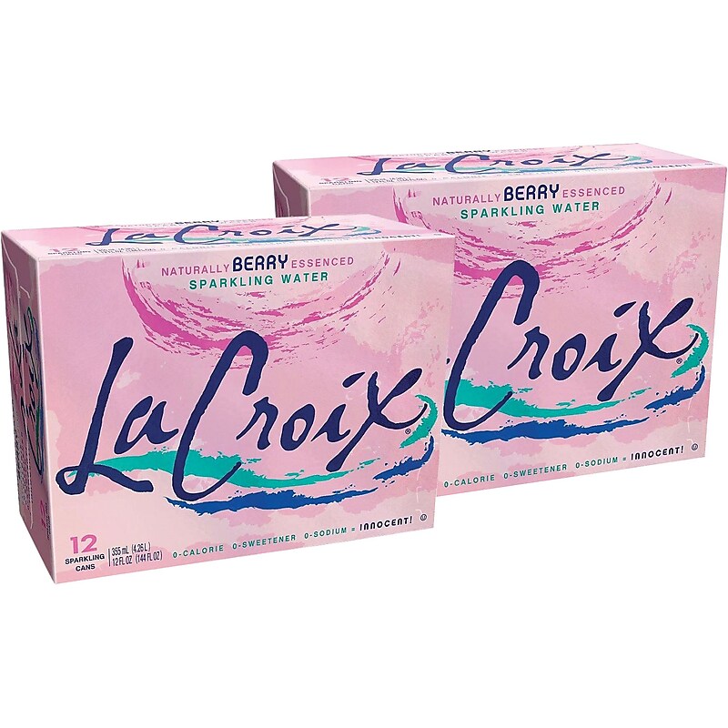 LaCroix Berry Sparkling Water, 12 oz., 24/Carton (NAV40156) image 1