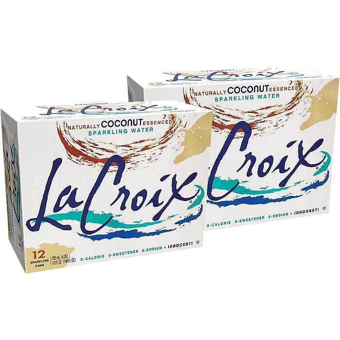 LaCroix Coconut Flavored Sparkling Water, 12 oz., 24 Cans/Carton