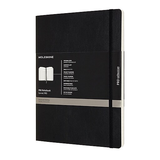 Assorted Publishers Professional Notebooks, 7.5" x 9.75", Narrow Ruled, 96 Sheets, Black (620831