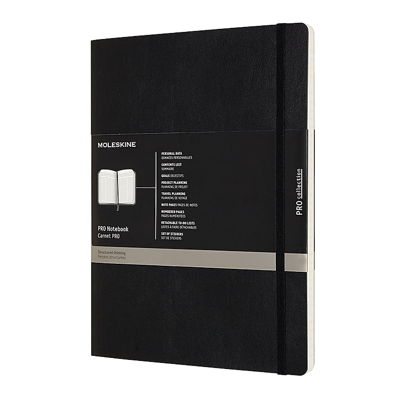 Assorted Publishers Professional Notebooks, 7.5" x 9.75", Narrow Ruled, 96 Sheets, Black (620831) image 1