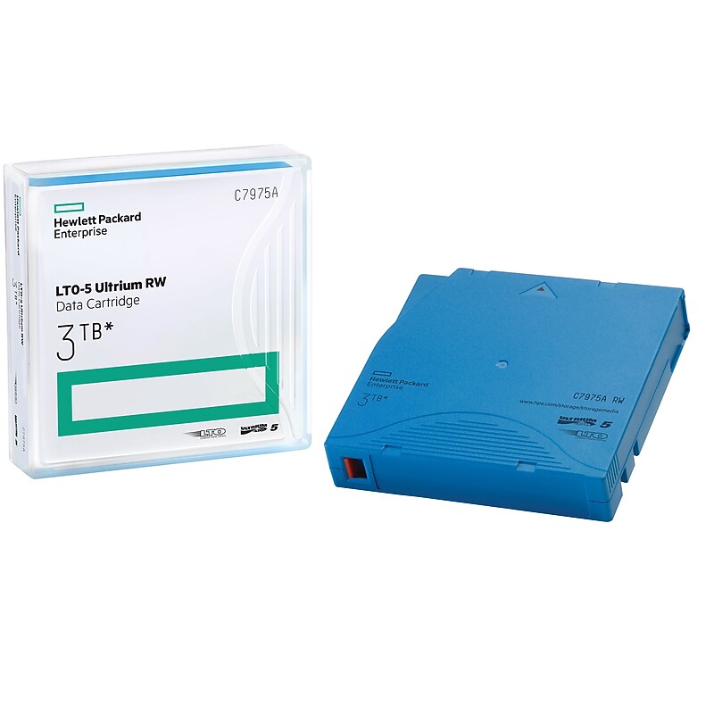 HPE LTO Ultrium 5 C7975AN Data Cartridge, Light Blue, 20/Pack image 1
