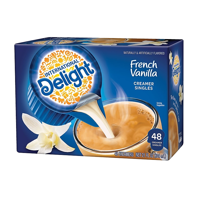 International Delight French Vanilla Liquid Creamer, 0.44 oz., 48/Box (WWI02282) image 1