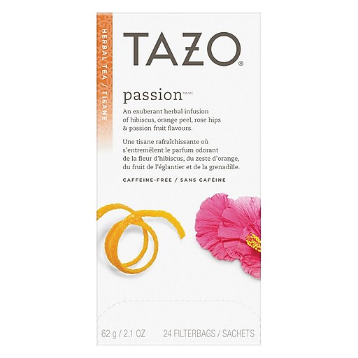 Tazo® Passion® Herbal Tea, CaffeineFree, 24/Box at Staples