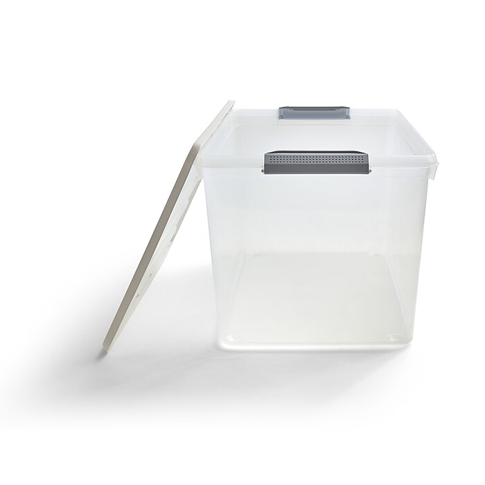 Keter 61.5 Quart Storage Container with Latching Lid, Plastic