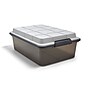 Keter 38.9 Qt. Latch Lid Storage Tote, Smoke (TR54517)~#|#~s1145560_sc7