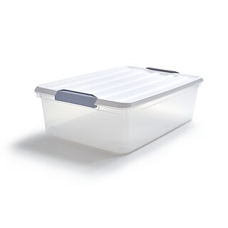 1045 活版まとめ Keter 61.5 Quart Storage Container with Latching Lid, Plastic