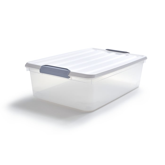 Keter 31.7 Quart Storage Container with Latching Lid, Plastic