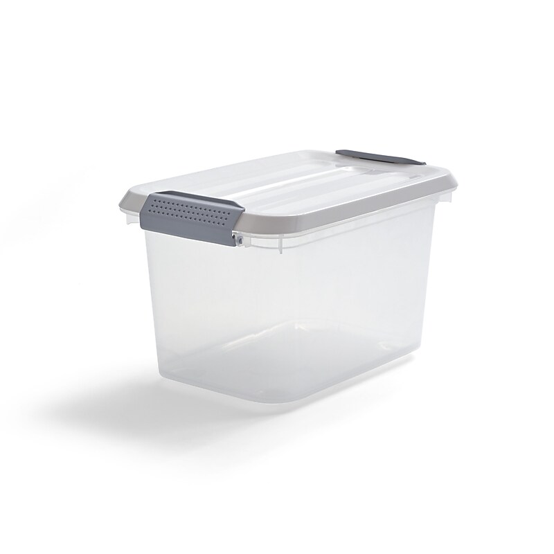 Keter 6.2 Qt. Latch Lid Storage Tote, Clear (TR54511) image 1
