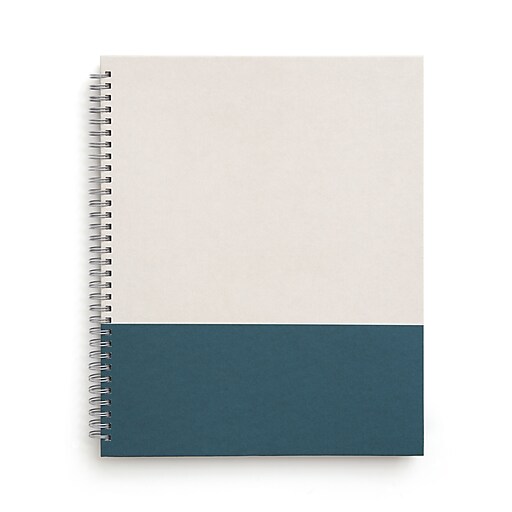 TRU RED™ Large Hard Cover Ruled Notebook, Gray/Teal (TR55738) at Staples