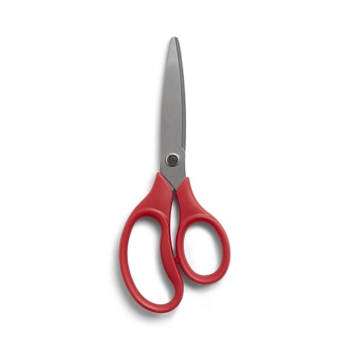TRU RED™ 7" Kids Pointed Tip Stainless Steel Scissors, Straight Handle