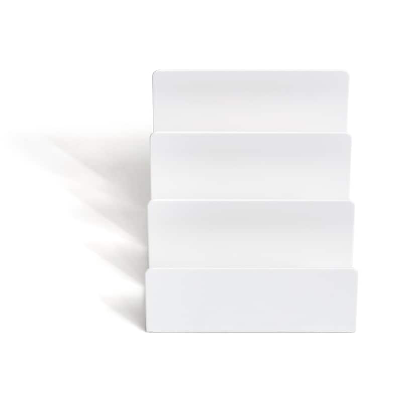 TRU RED™ 3-Compartment Plastic Letter Sorter, White (TR54657) image 1
