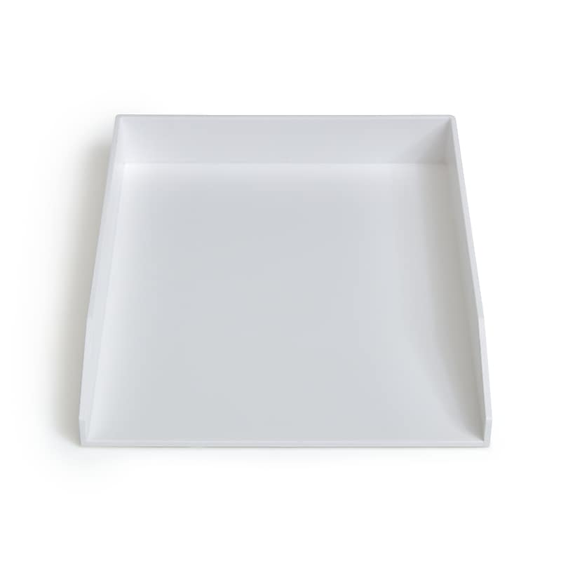 TRU RED Front Load Stackable Plastic Letter Tray, White (TR54627) image 1