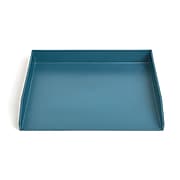 TRU RED™ Side Load Stackable Plastic Letter Tray, Teal (TR55294)