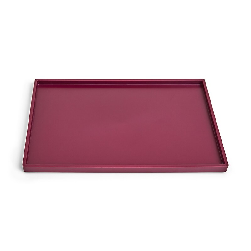 TRU RED™ Slim Stackable Plastic Tray, Purple (TR55267) image 1