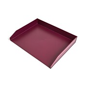 TRU RED™ Side Load Stackable Plastic Letter Tray, Purple (TR55293)