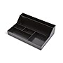 TRU RED™ 6-Compartment Plastic Desktop Organizer, Black (TR55259)~#|#~s1146692_sc7