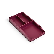 TRU RED™ Stackable Plastic Accessory Tray, Purple (TR55246)