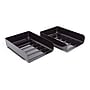 TRU RED Front Load Stackable Plastic Letter Tray, Black, 2/Pack (TR54301)~#|#~s1146729_sc7