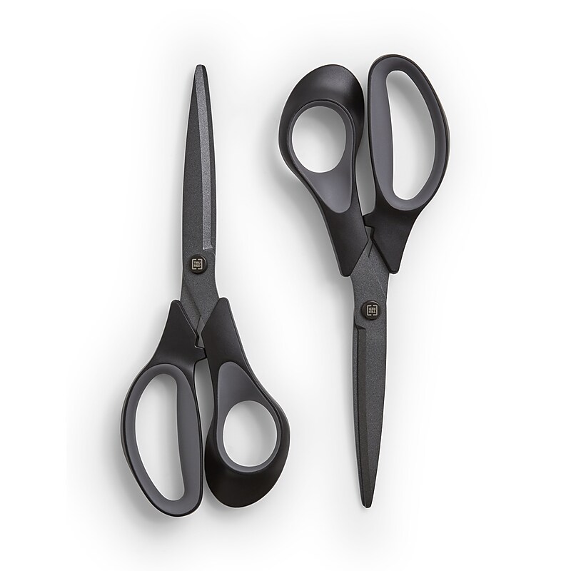 TRU RED™ 8" Stainless Steel Scissors, Straight Handle, 2/Pack (TR55013) image 1