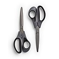 TRU RED™ 8" Titanium Coated Scissors, Straight Handle, 2/Pack (TR55023)