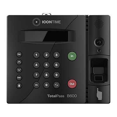 UPC 618727095034 product image for Icon Time TotalPass B600 Biometric Fingerprint Time Clock System, Black (B600) | upcitemdb.com