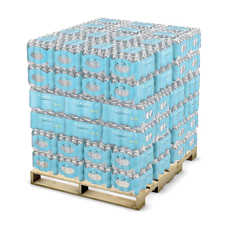 True Clear Purified Water, 16.9 fl oz, 24 Bottles/Case, 84 Cases/Pallet (TC54594PL) image 1