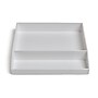 TRU RED™ 2-Compartment Stackable Plastic Accessory Tray, White (TR55249)~#|#~s1147918_sc7