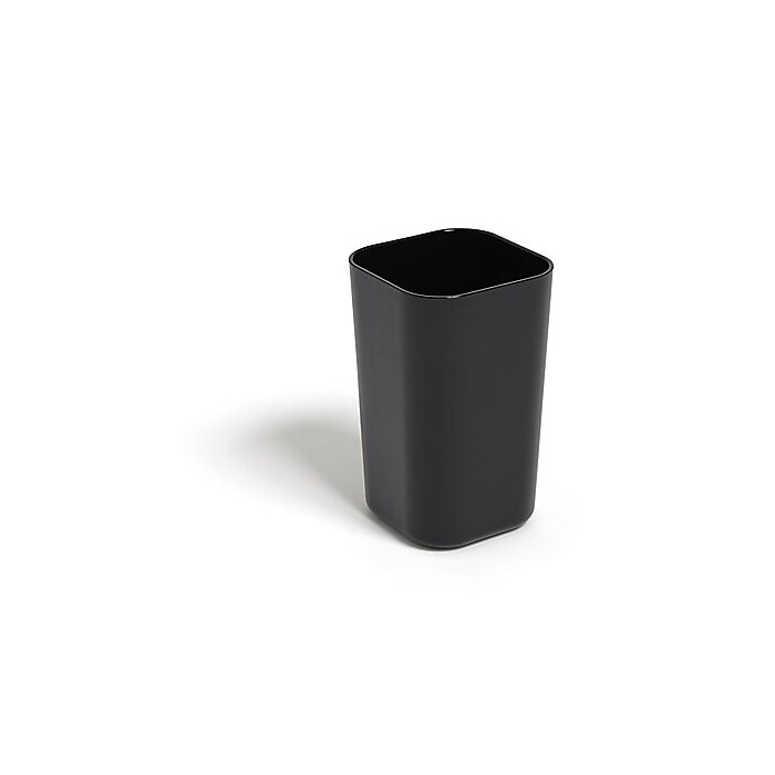 TRU RED Plastic Pencil Cup, Black – Desktop Organizer for Pens