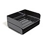 Staples Side Load Stackable Plastic Letter Tray, Black, 2/Pack, 6 Packs/Case (TR55327)~#|#~s1147963_sc7