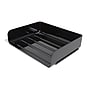 Staples Side Load Stackable Plastic Letter Tray, Black, 2/Pack, 6 Packs/Case (TR55327)~#|#~s1147965_sc7