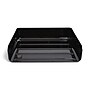Staples Side Load Stackable Plastic Letter Tray, Black, 2/Pack, 6 Packs/Case (TR55327)~#|#~s1147967_sc7