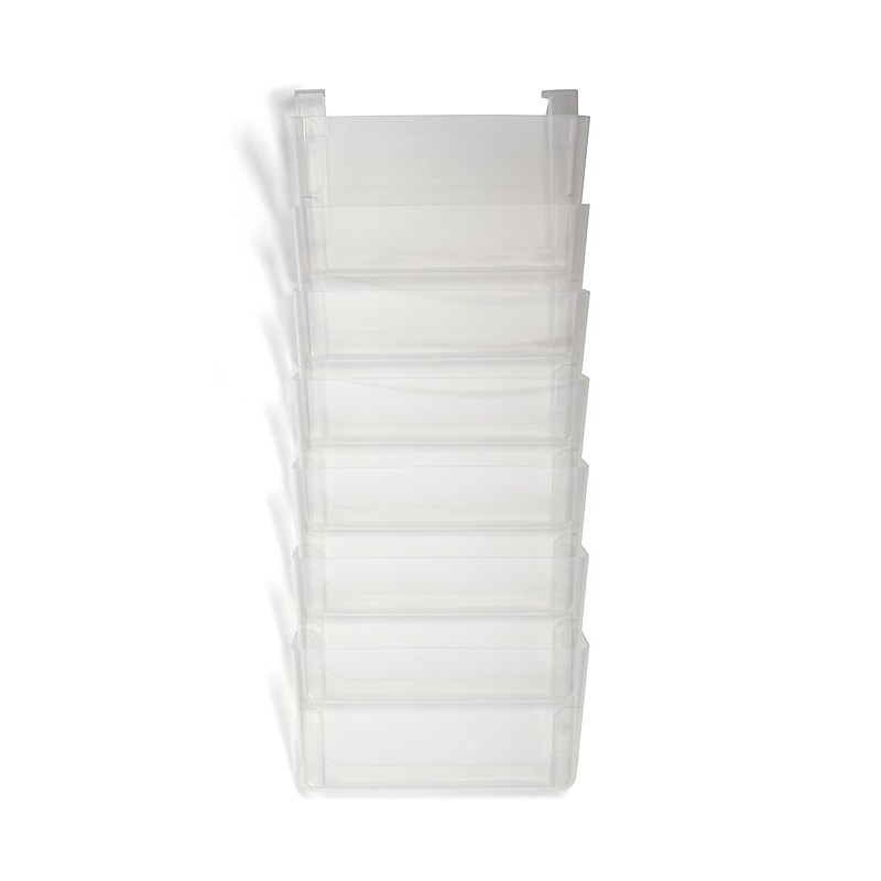 TRU RED™ 7-Pocket Plastic Letter Wall File, Clear (TR55347) image 1