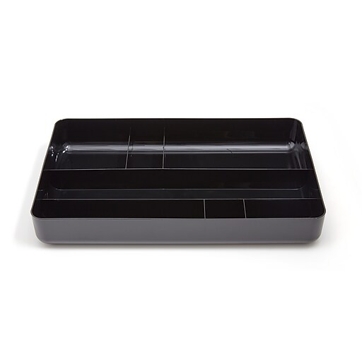TRU RED™ Plastic Drawer Organizer, Black (TR55351) Staples