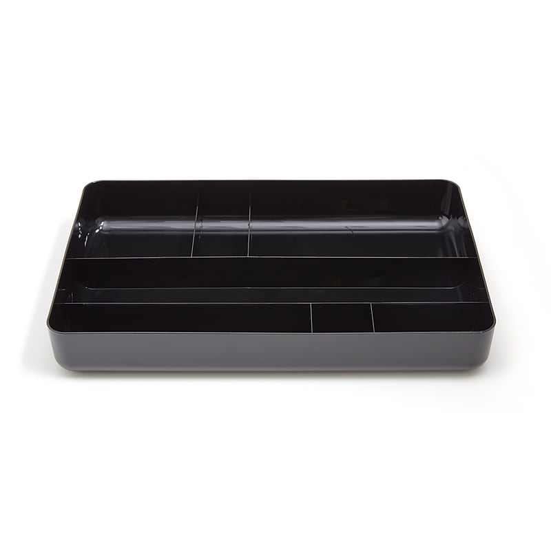 TRU RED™ 7-Compartment Plastic Drawer Organizer, Black (TR55351) image 1