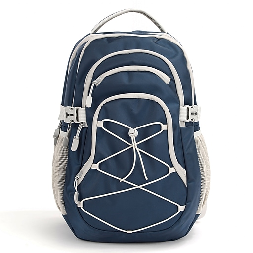 Pembroke 18" Backpack, Navy & Grey (54943) at Staples
