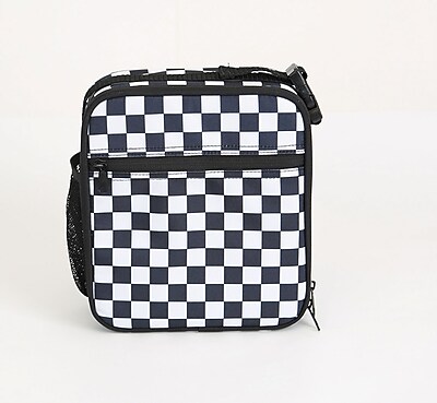 checkered lunch bag