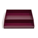 TRU RED™  Divided Stackable Plastic Tray, Purple