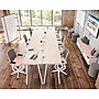 Union & Scale™ Lewis Mesh Back Computer and Desk Stool, Tool-Less Assembly, Salmon (UN55657-CC)~#|#~s1148281_sc7
